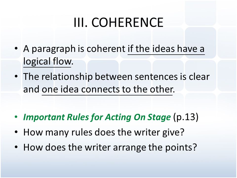 Coherence in Writing: Definition & Examples